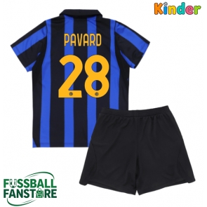 Inter Milan Benjamin Pavard #28 Replik Heimtrikot Kinder 2026-27 Kurzarm (+ Kurze Hosen)